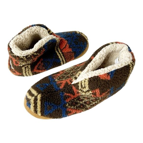 Dearfoams Women's Heritage 80’s Warm Up Sherpa Bootie Slipper Size Large - Picture 1 of 5